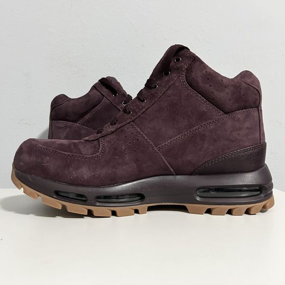 Nike Air Max Goadome “Deep Burgundy Gum” Men’s Size 10 Suede Boots No Lid - Picture 6 of 8